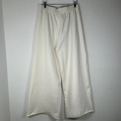 MM6 Maison Margiela White ‘6’ Logo Wide Leg Sweatpants Size S