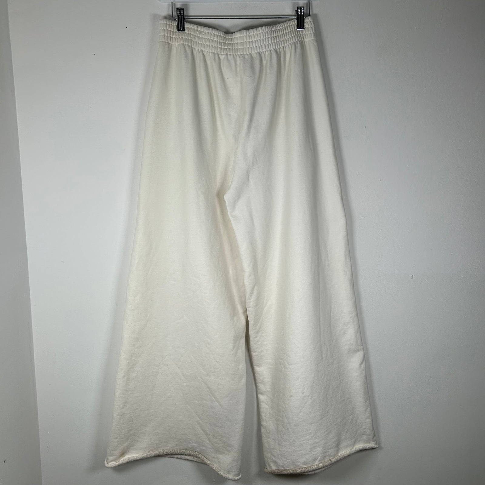 MM6 Maison Margiela White ‘6’ Logo Wide Leg Sweatpants Size S