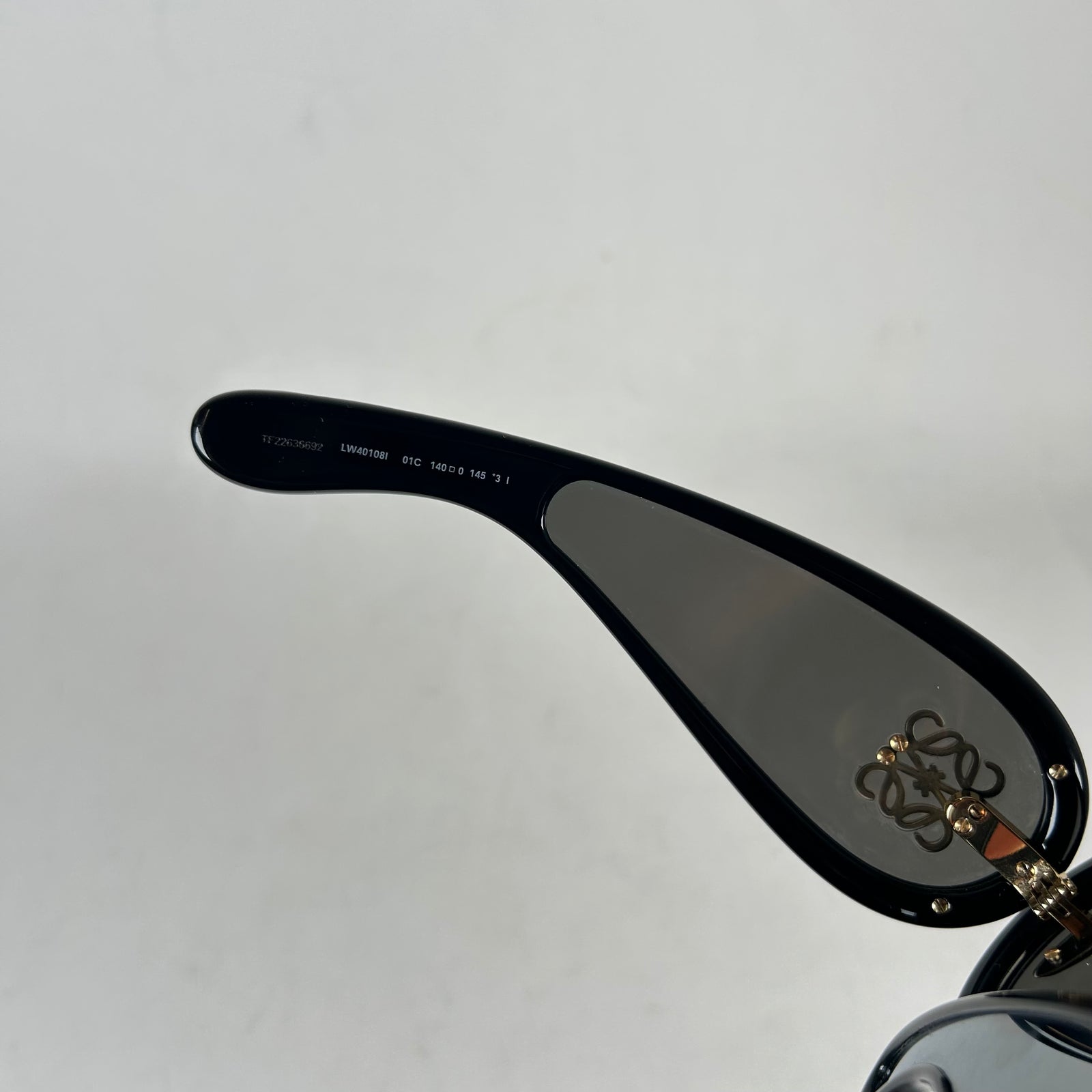Loewe Black Anagram Shield Sunglasses