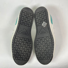 Prada Teal Downtown Leather Sneaker Size 8