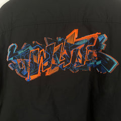 Off-White Black Graffiti Logo Buttoned Jacket Sz S