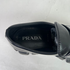 Prada Brushed Leather Monolith Loafer