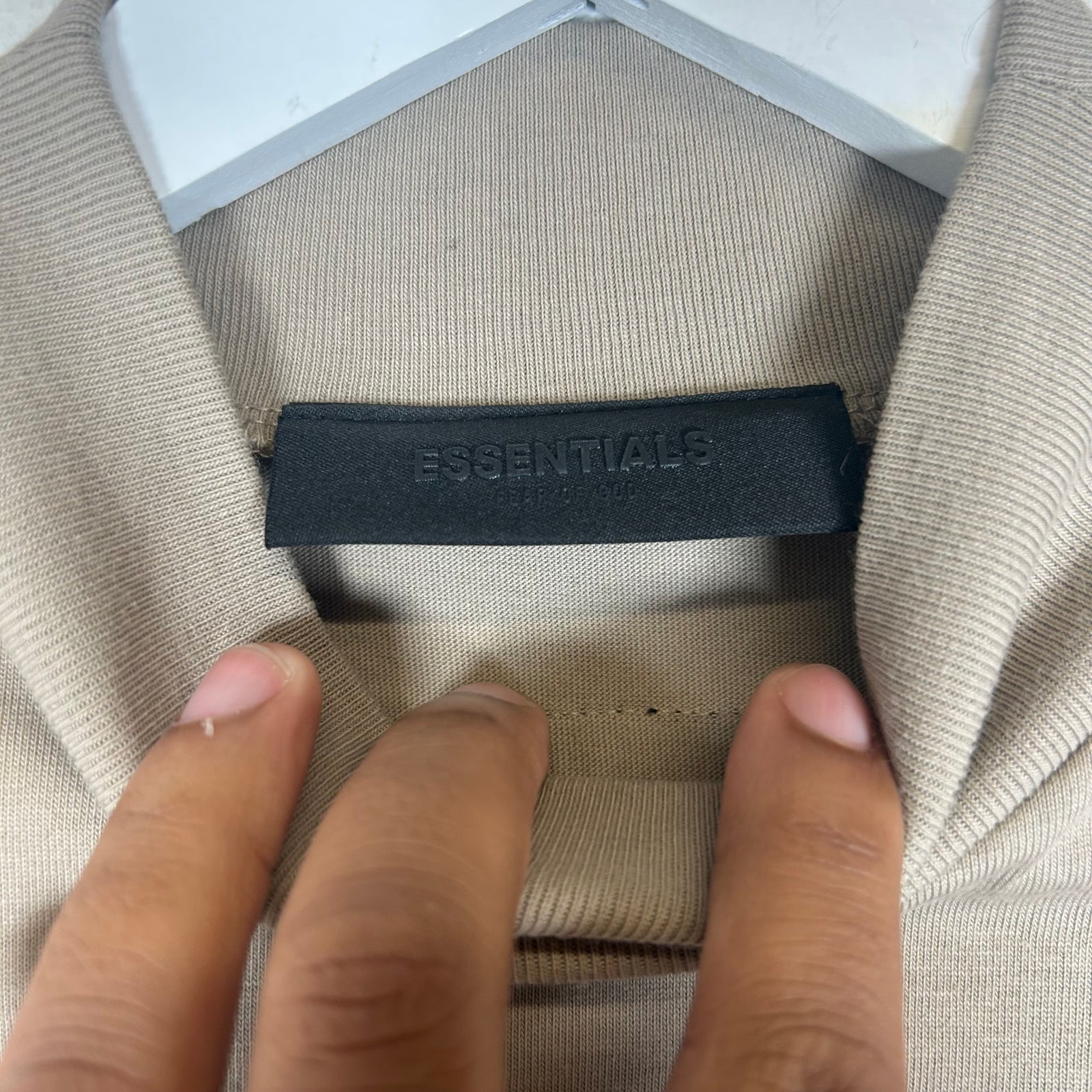 Fear of God Essentials Beige Tee Size XS