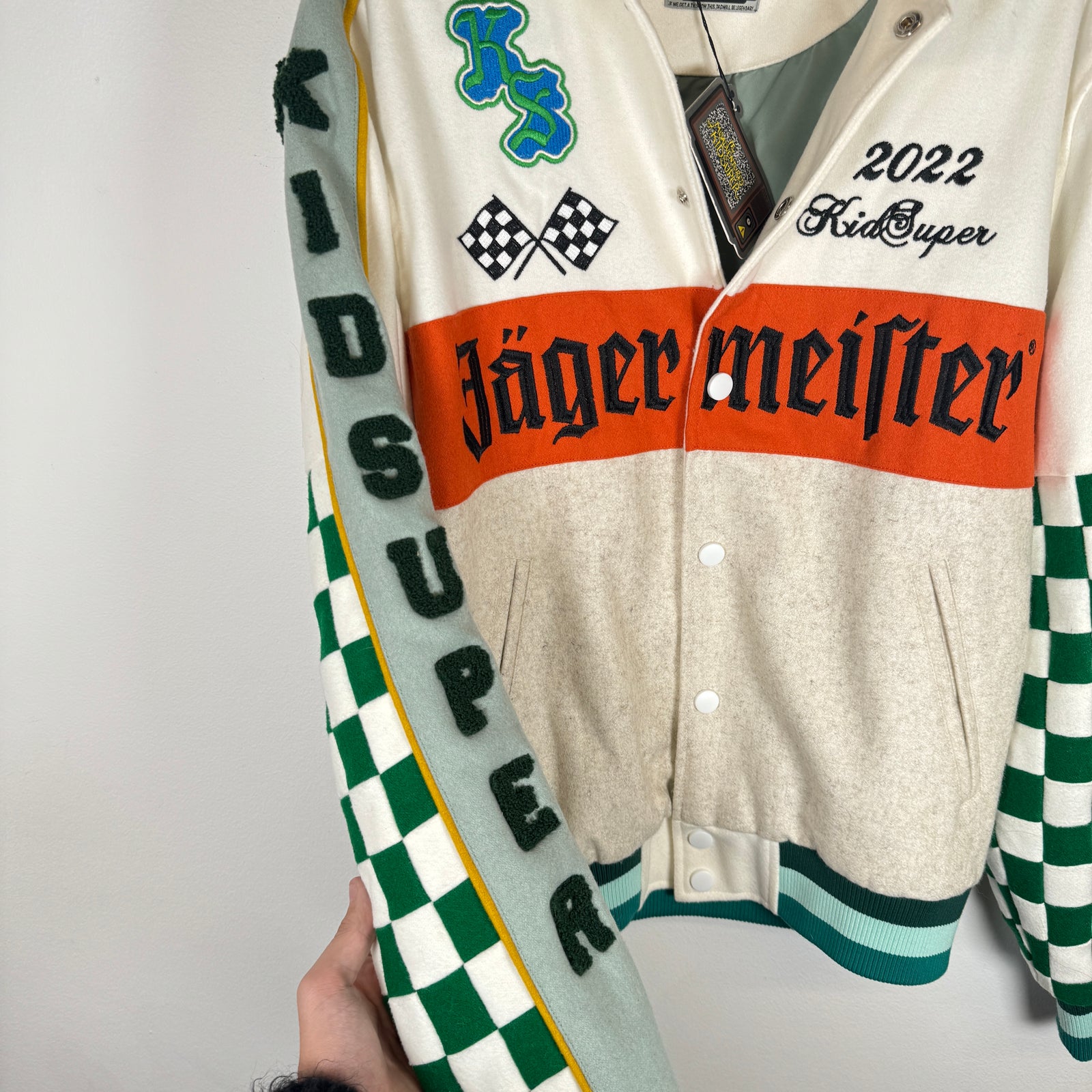 Kid Super Jagermeister 2022 Varsity Jacket Size M