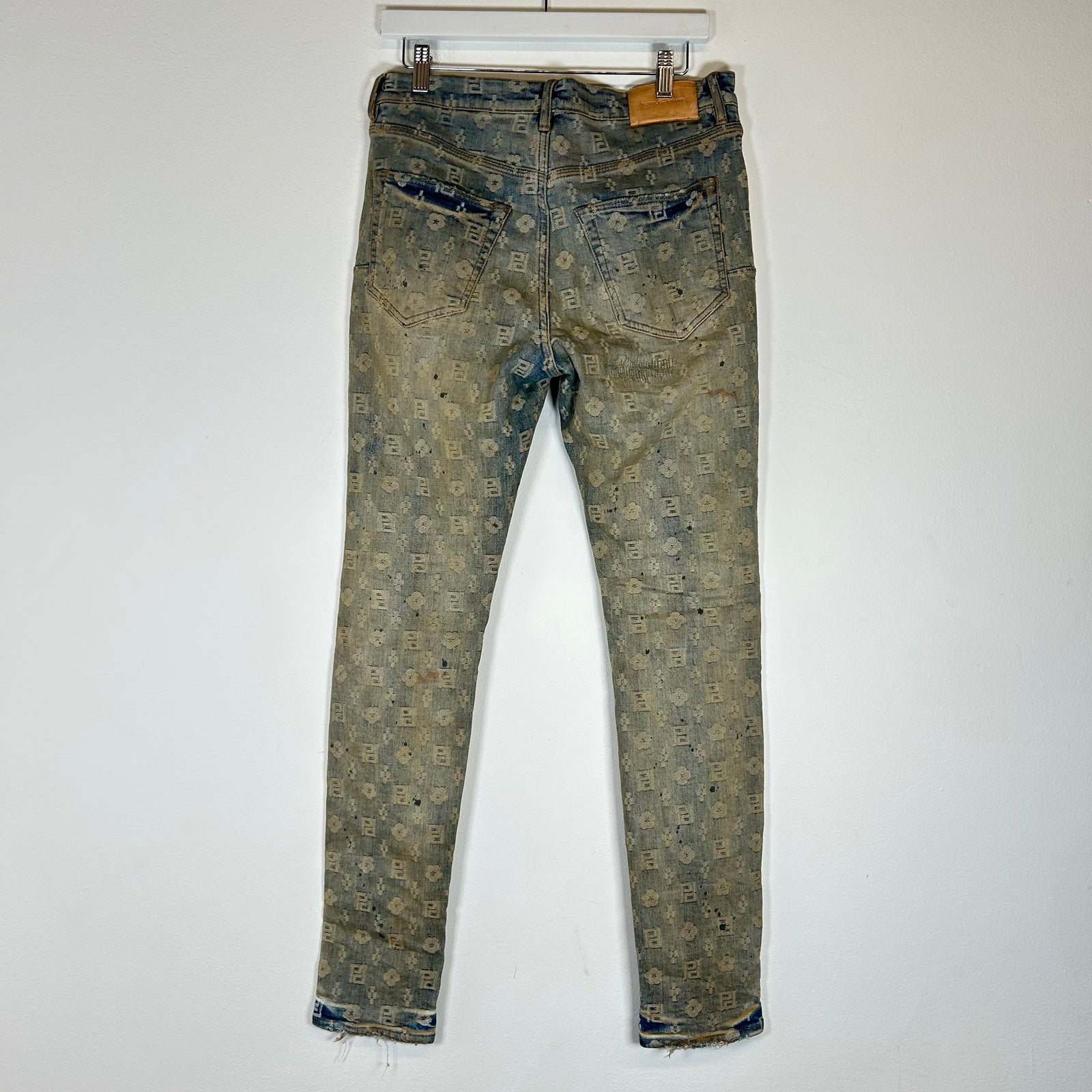 Purple Brand Lightwash Monogram Jeans Size 30