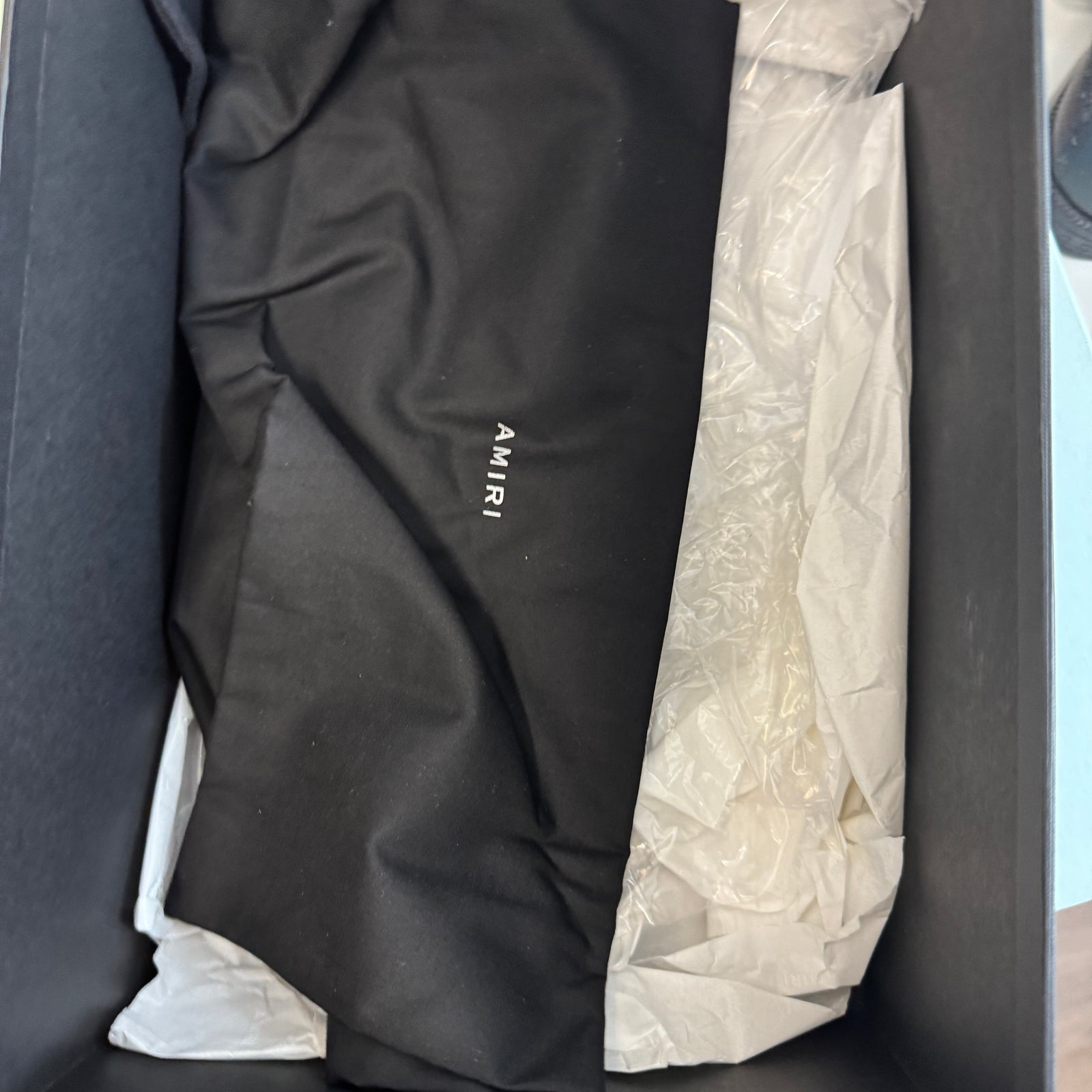 Amiri Black/Grey Bone Sneaker Size 42
