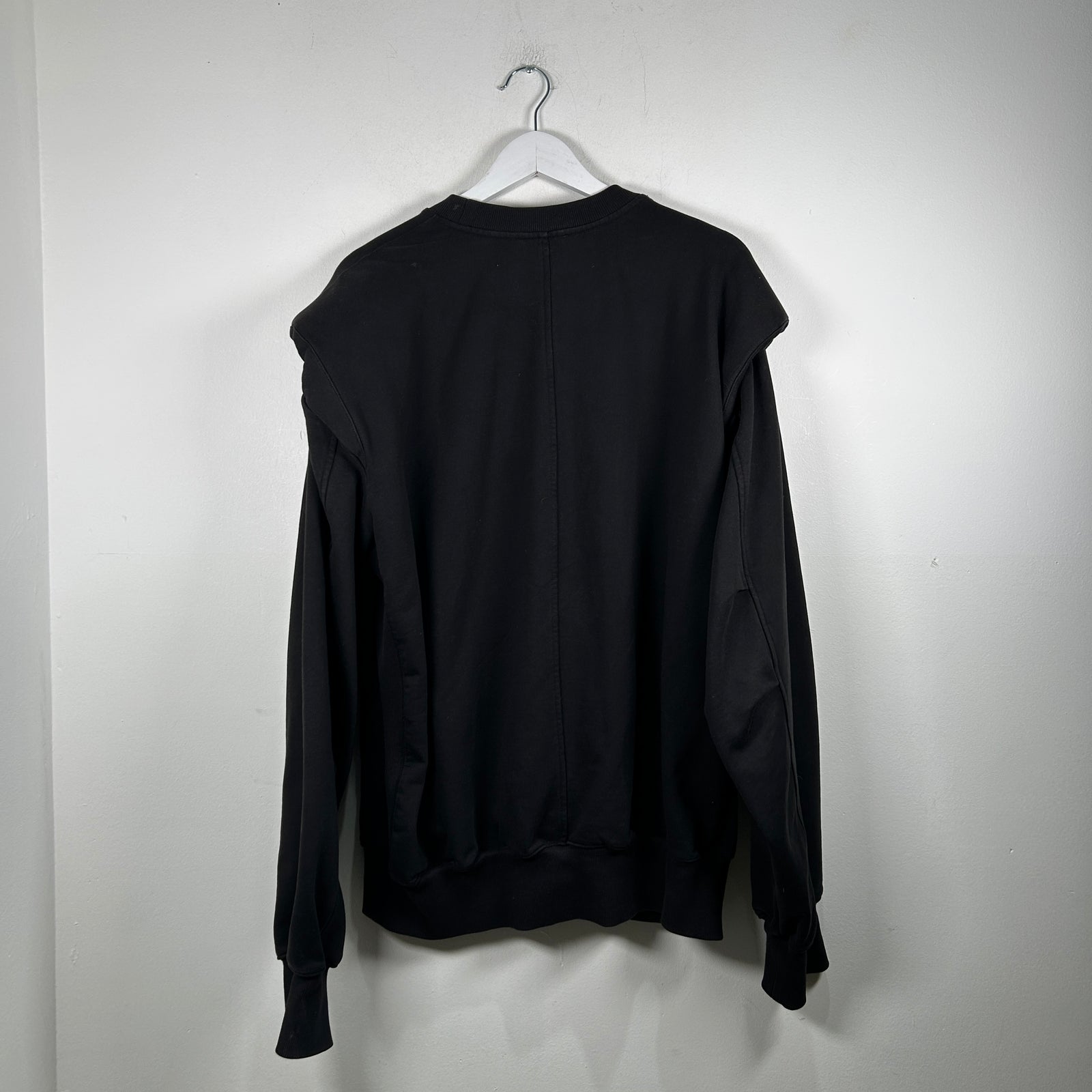 We11done Padded Shoulder Crewneck Size M