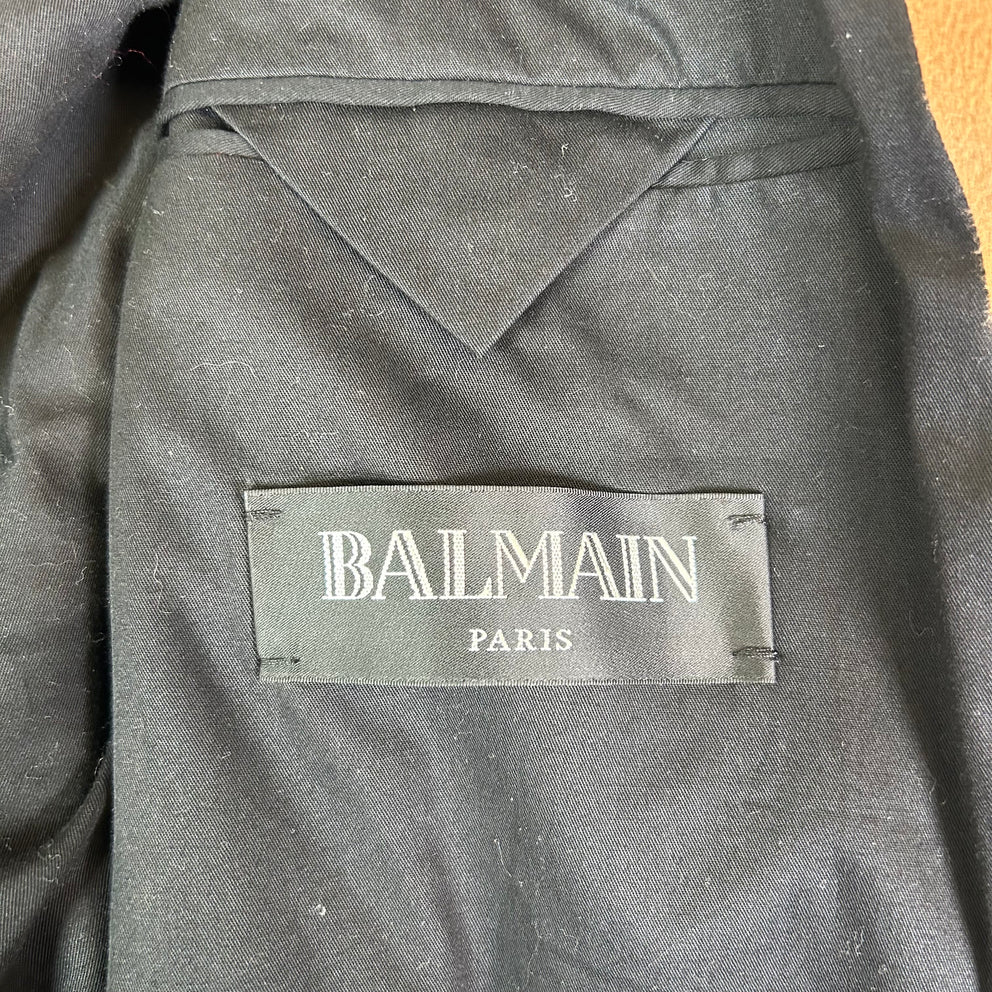 Balmain Suede Biker Jacket