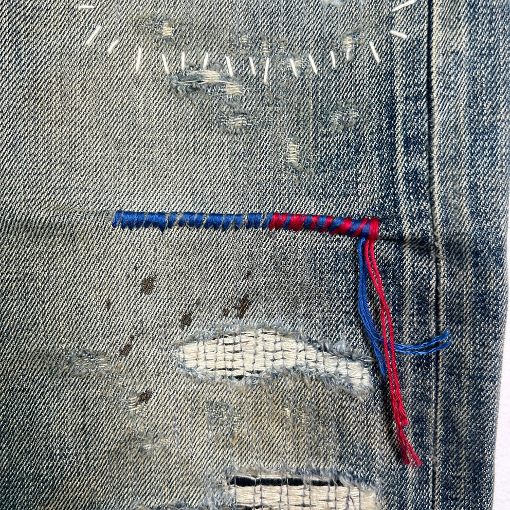 Neighborhood Blue Savage Denim DP Basic Distressed Jeans
