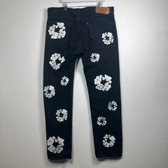 Denim Tears Black Wreath Jeans Size 40