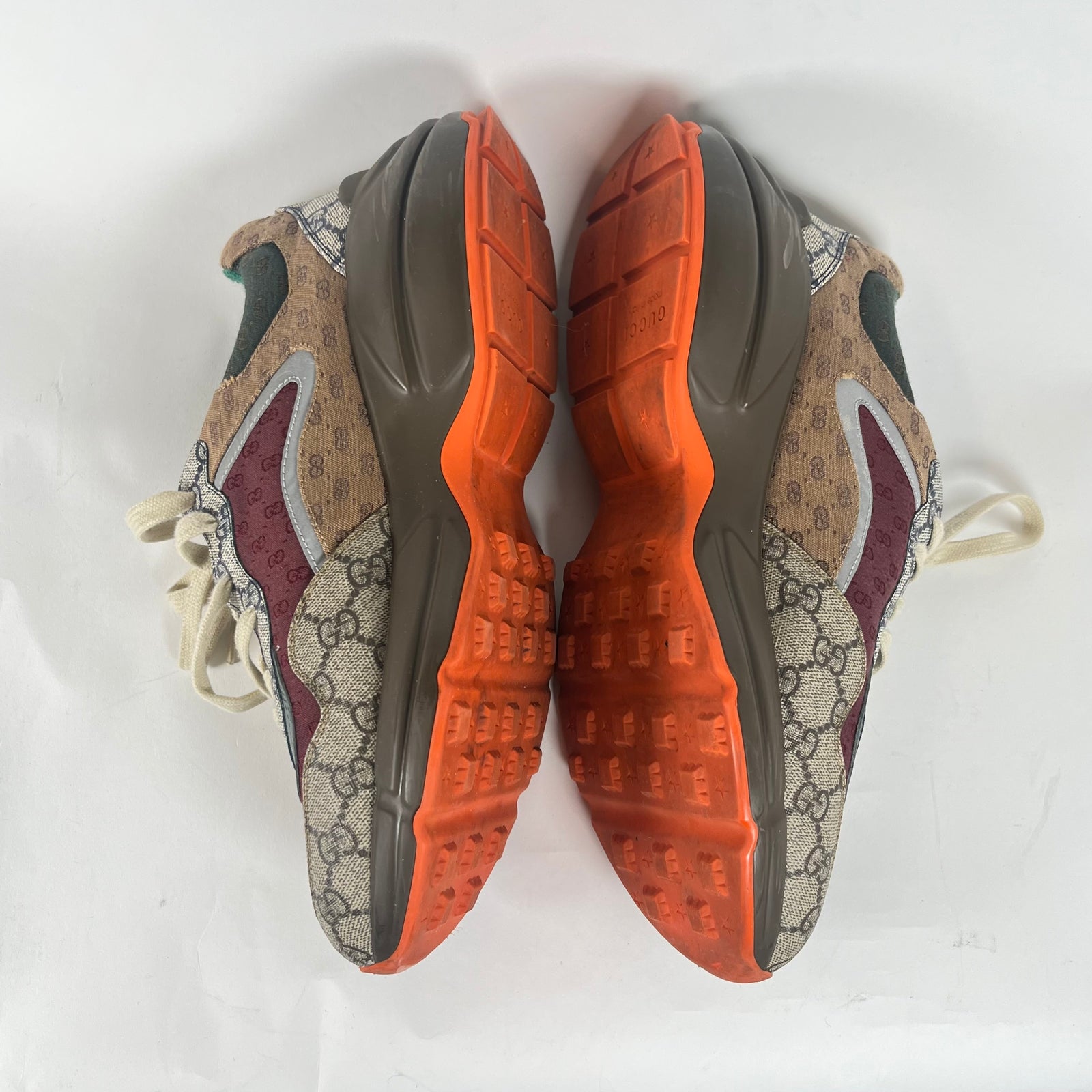 Gucci Burgundy GG Rhyton Sneaker Size 10