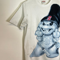 Supreme White Snowman Logo T-Shirt Size L