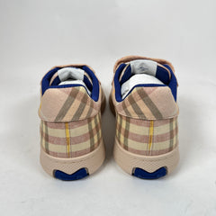 Burberry Pink Check Terrace Sneaker Size 38