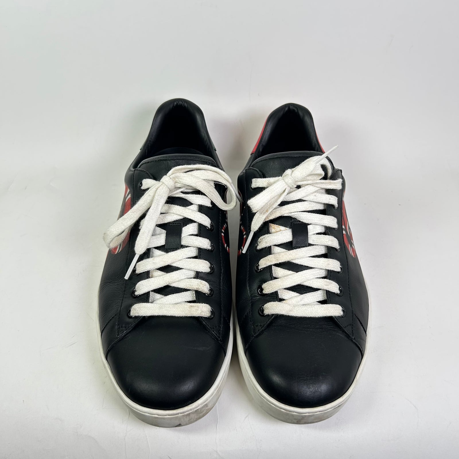 Gucci Kingsnake Leather Ace Lowtop Sneakers