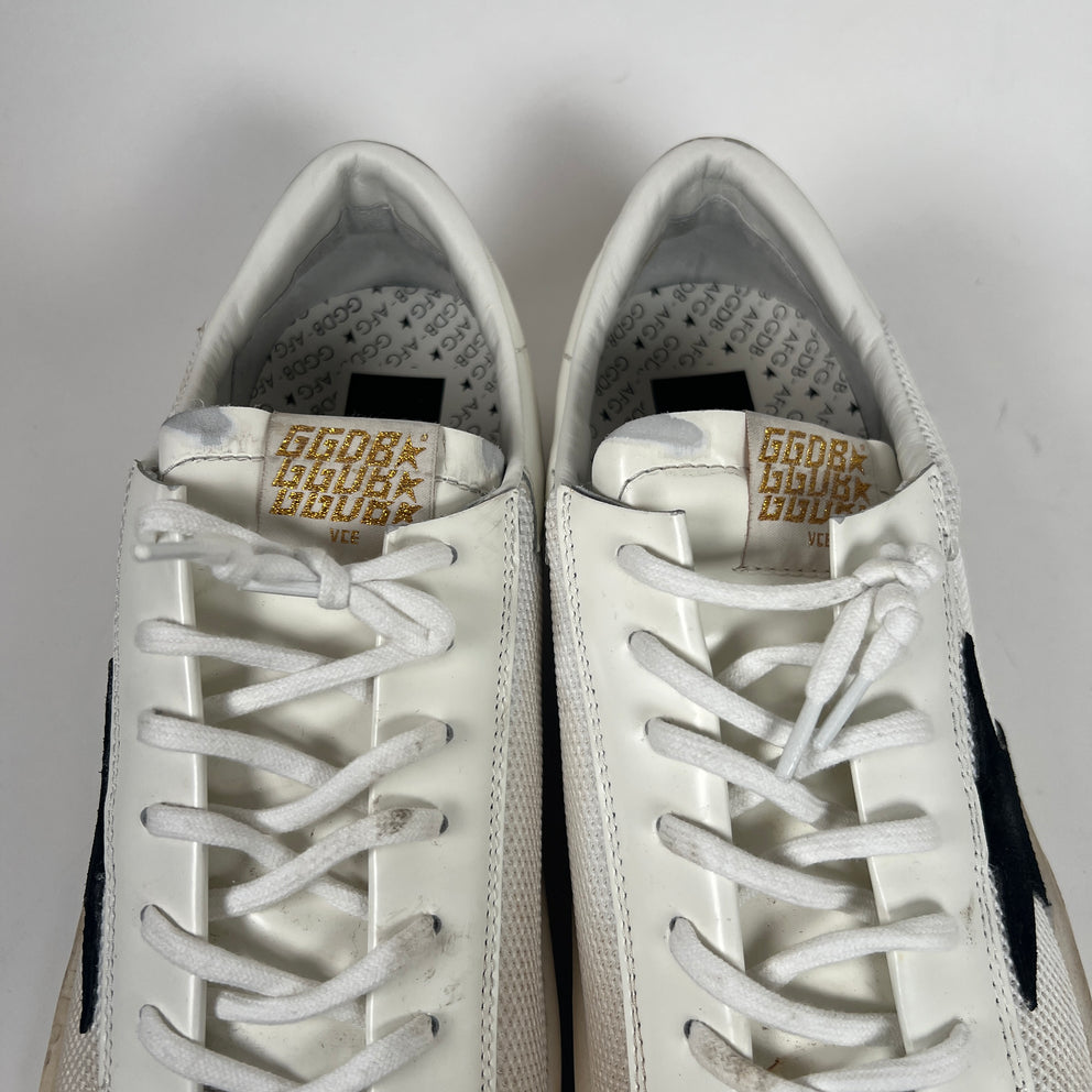 Golden Goose White/Black Stardan Sneaker Size 45