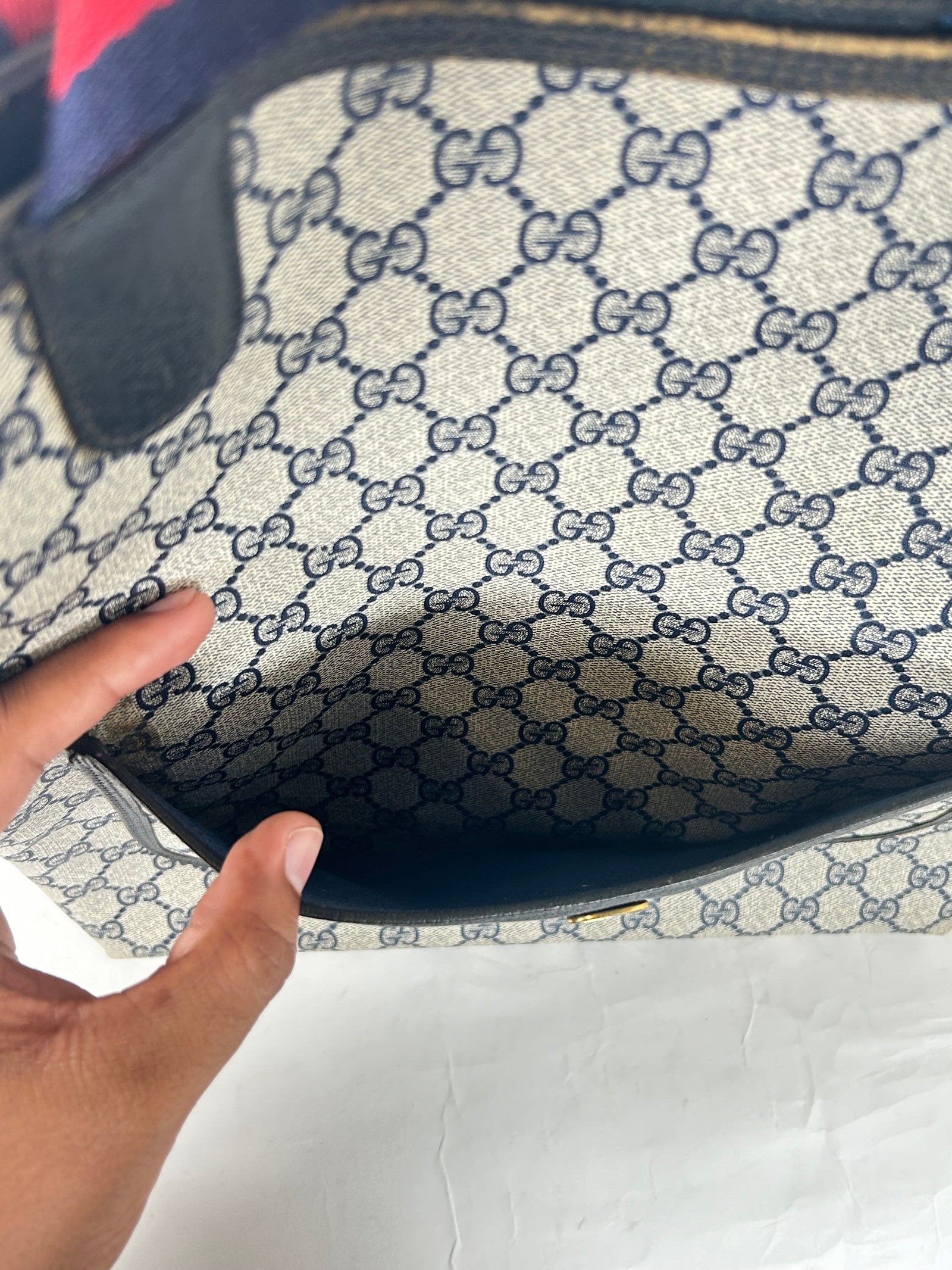 Gucci GG Sherry PVC Leather Tote Bag
