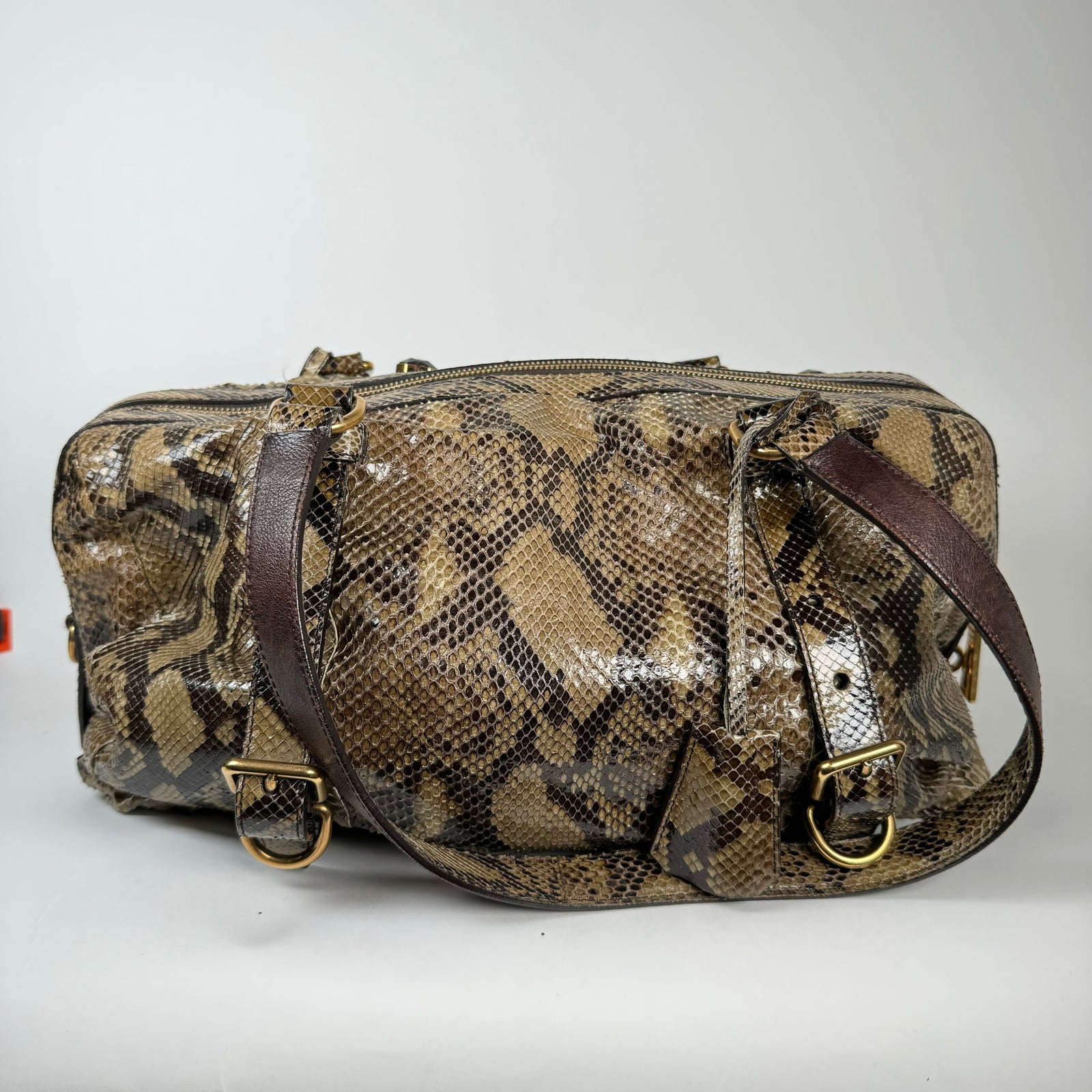 Prada Python Pione Pietre Shoulder Bag