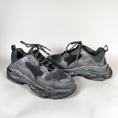 Balenciaga Dyed Grey Triple S Sneaker Size 45
