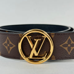 Louis Vuitton LV Circle Monogram 35mm Reversible Belt Size 75