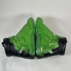 Maison Margiela Green Glitter Gradient High-Top Futures Size 41