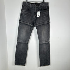 Balenciaga Convertible Black Jeans Size 34