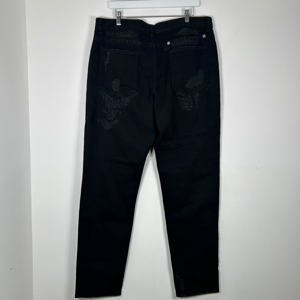 Givenchy Black Distressed Jeans Size 38