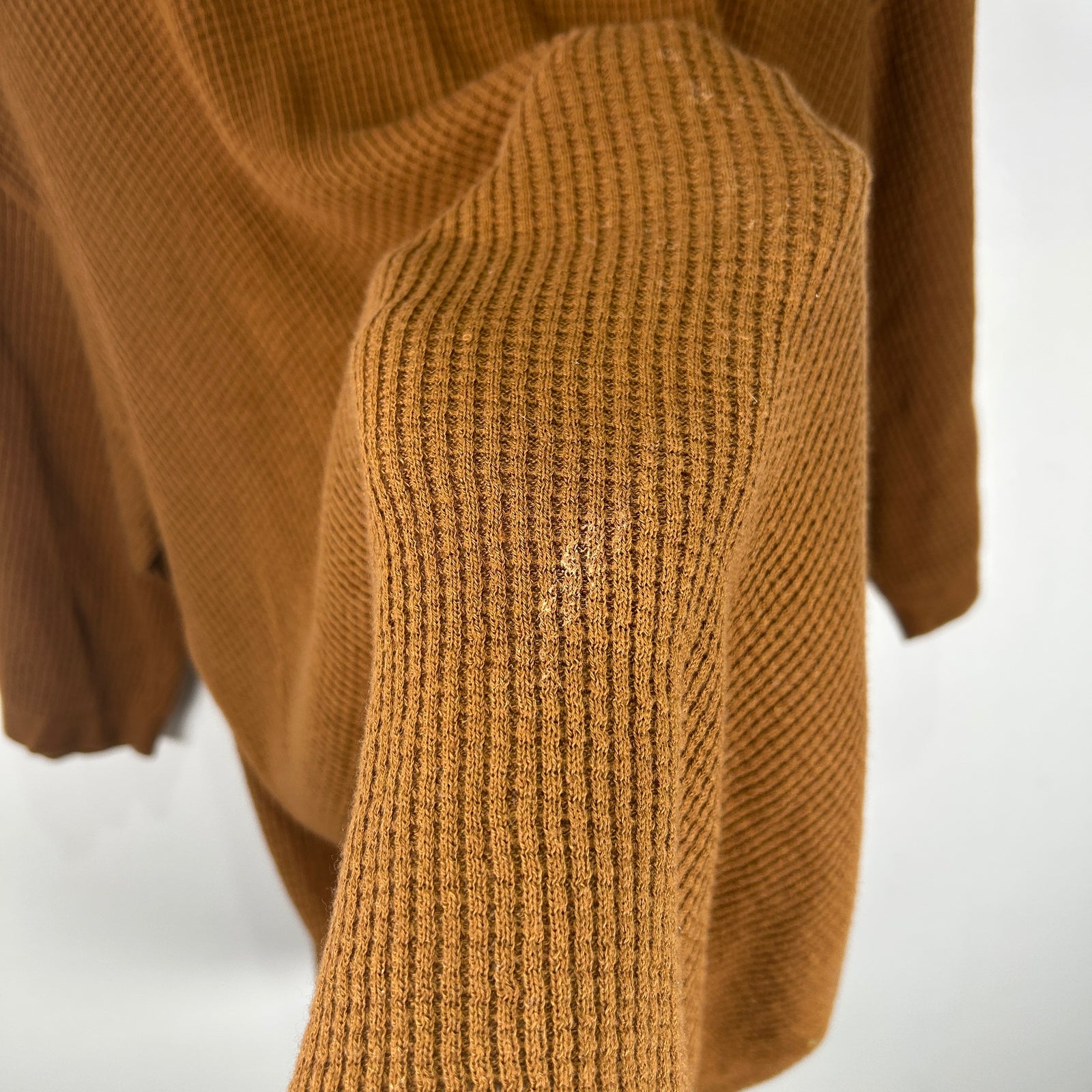 Zegna x The Elder Statesman Waffle Thermal Brown T-Shirt Size L