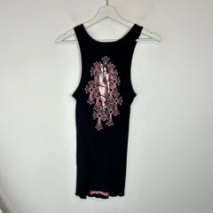 Chrome Hearts Black/Pink Deadly Dolls Tank Top Size S