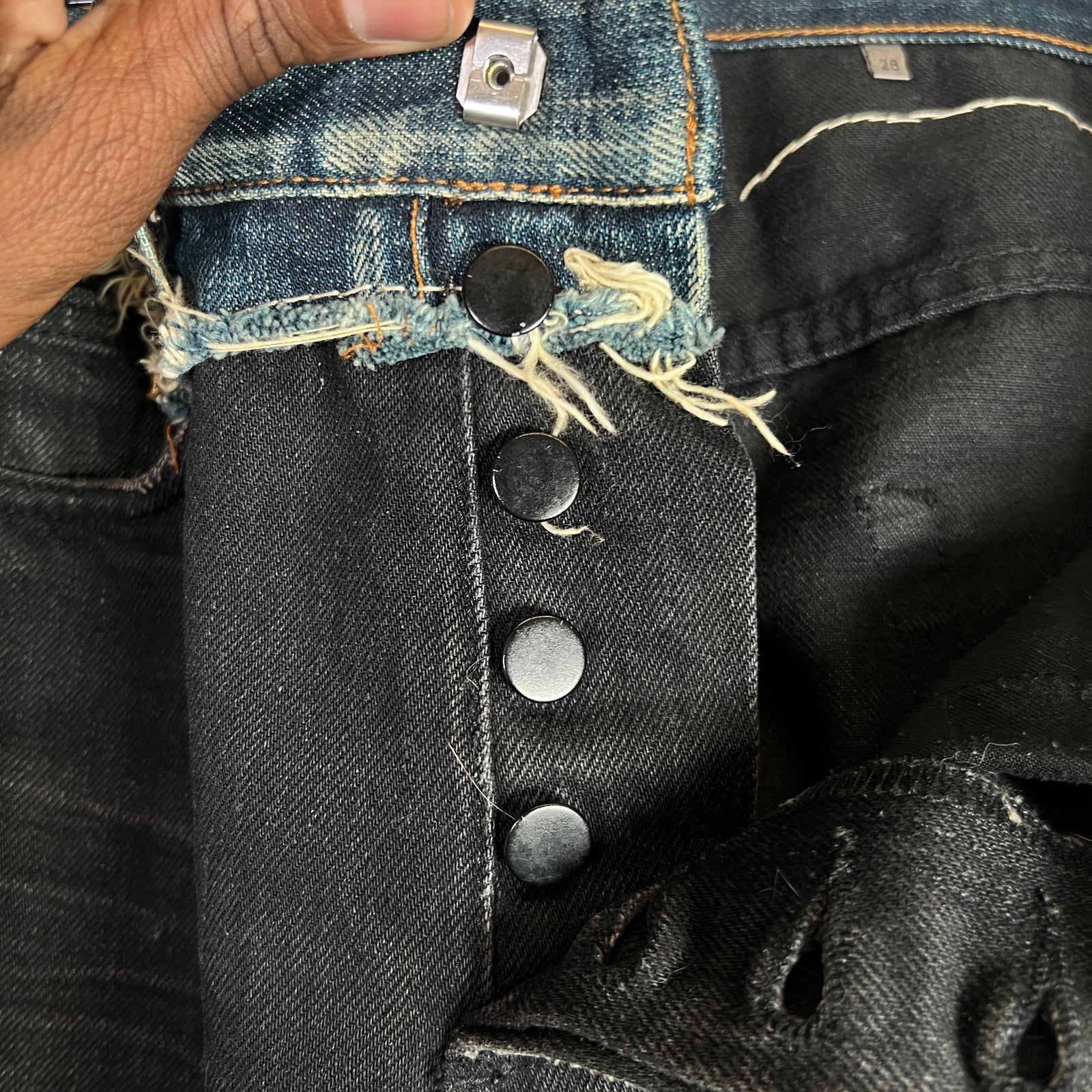 Dior Homme AW06 'These Grey Days' Cummerbund Jeans Size 28