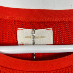 Aime Leon Dore Orange Mesh Moto Longsleeve Size XL
