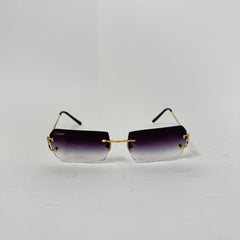 Cartier Big C Fluorescent Gold Wire Frame Glasses