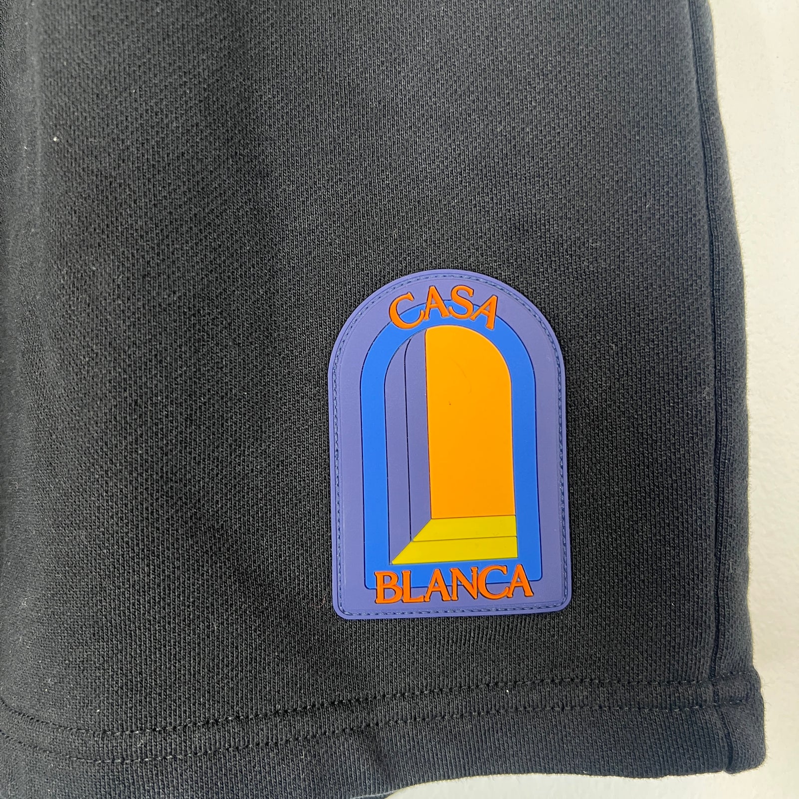 Casablanca Black L'Arche De Jour Patch Sweatshorts Size L