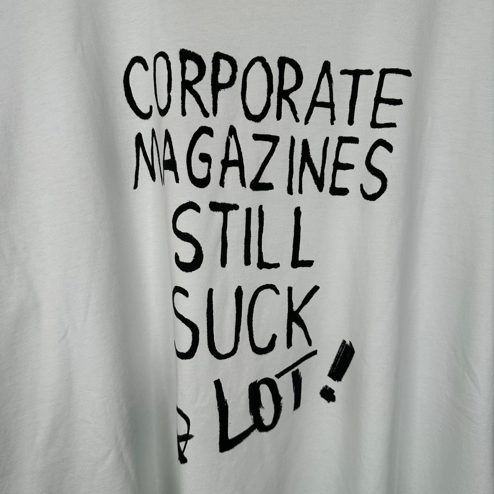 Vetements Corporate Mags Suck Graphic T-Shirt