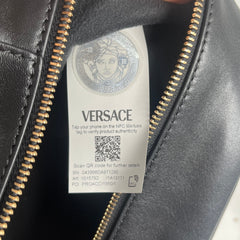 Versace Black Bowling Purse