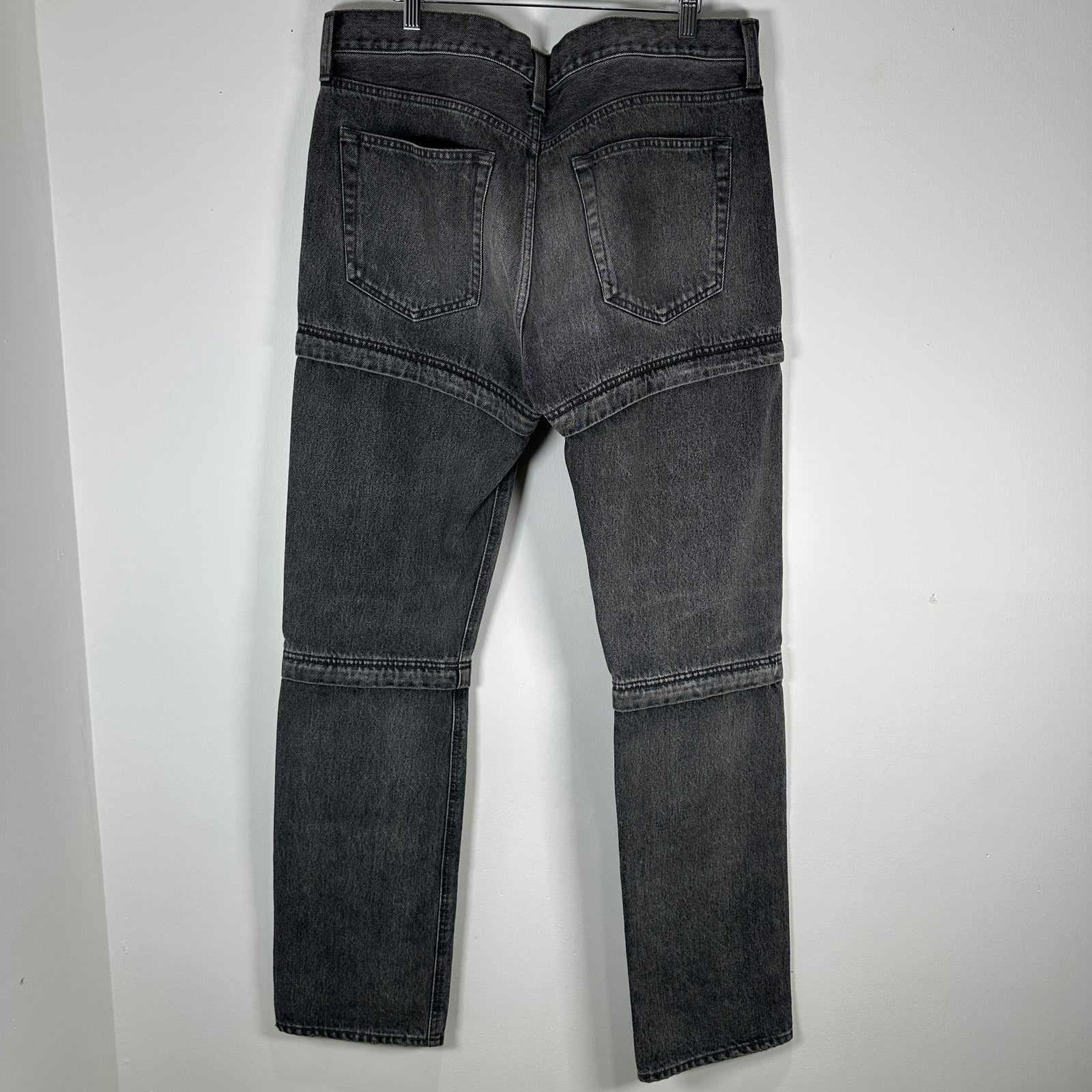 Balenciaga Convertible Black Jeans Size 34