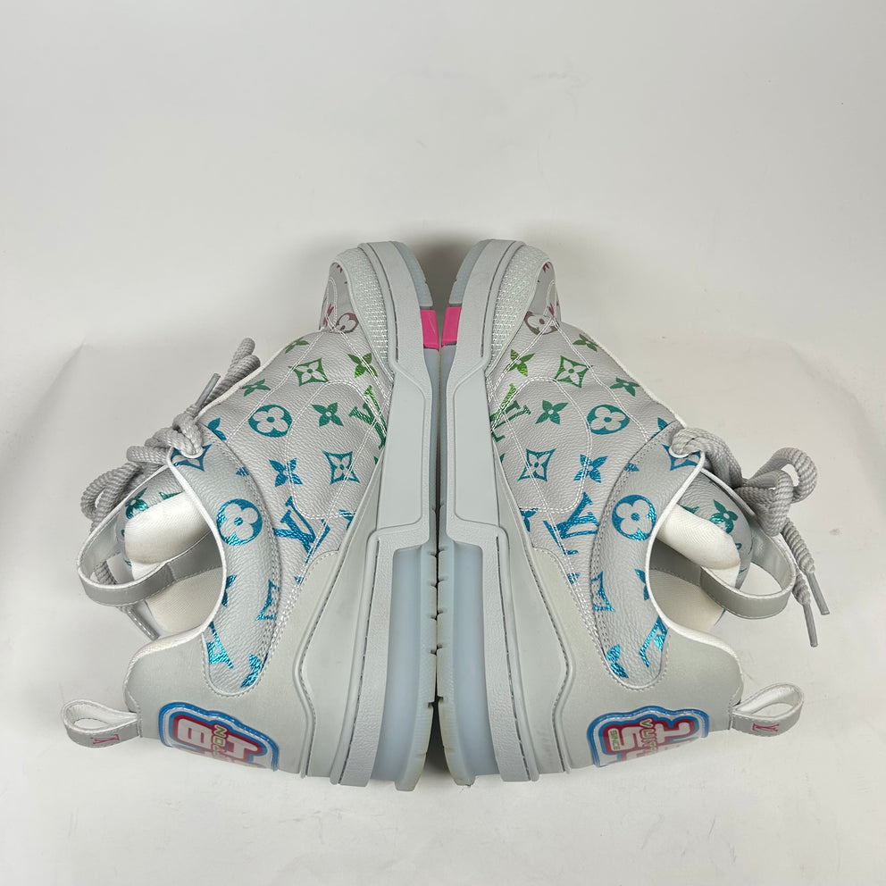 Louis Vuitton Grey Multicolor Skate Sneakers Size LV 10