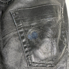 Versace Waxed Black Jeans Size 32
