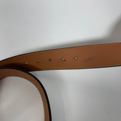Loewe Maxi Logo Buckle Leather Belt Size 90