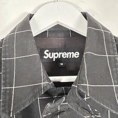 Supreme Windowpane Overcoat Black Size M