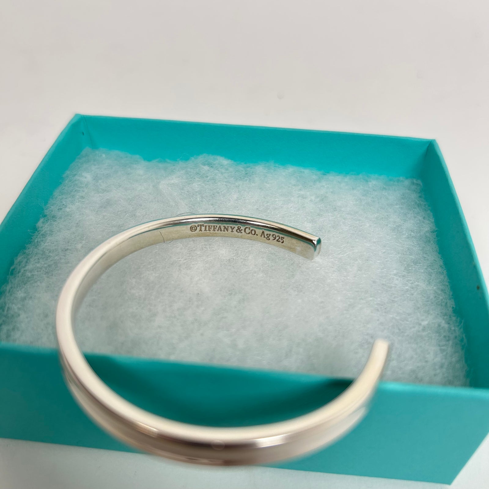 Tiffany Silver Logo Cuff Bracelet