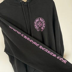 Chrome Hearts Pink Online Exclusive Horseshoe Hoodie Size L