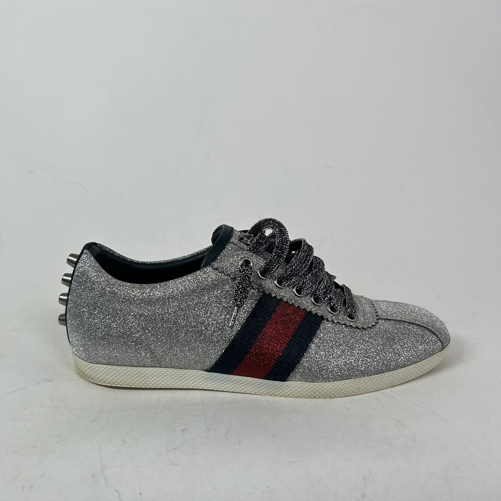 Gucci Glitter Stud Bambi Web Sneaker