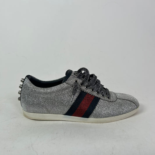 Gucci Glitter Stud Bambi Web Sneaker