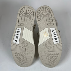 Amiri Beige Glitter Skel Hi-Top Sneaker Size 42