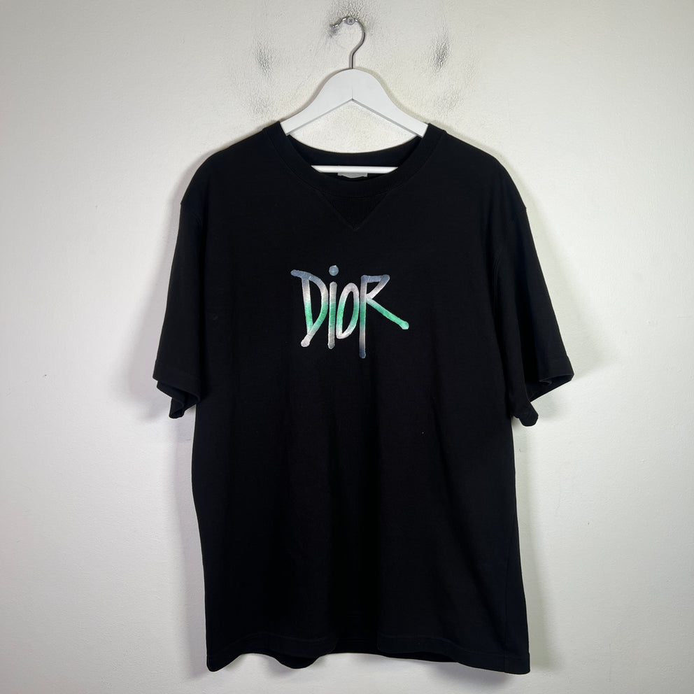 Dior x Shawn Stussy Gradient Logo T-Shirt