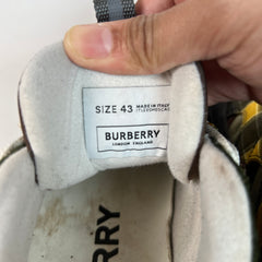 Burberry Arthur Green/Yellow Sneakers Sz 43