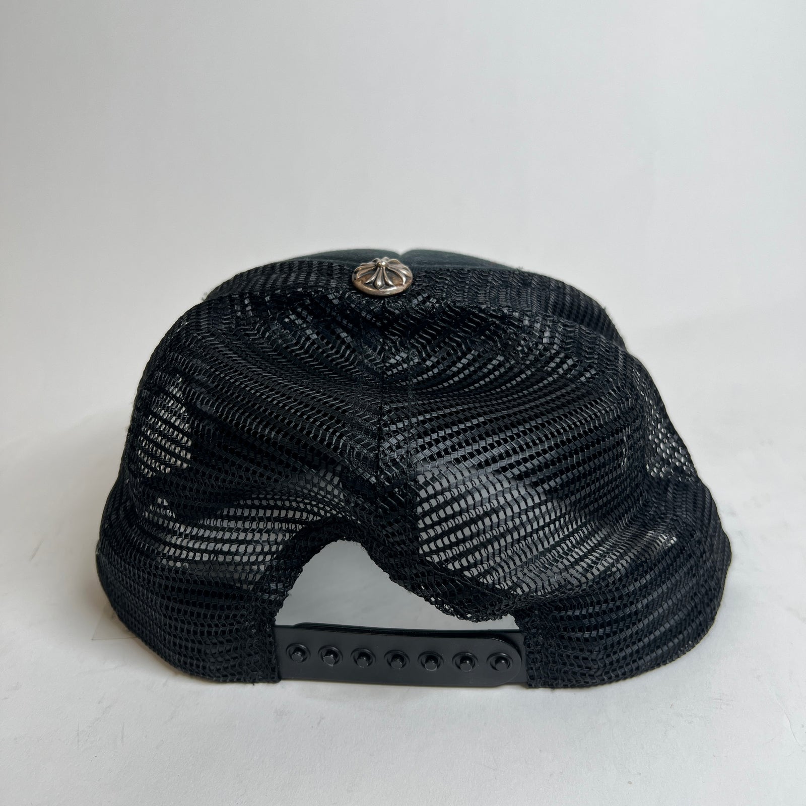 Chrome Hearts Black F**k Hollywood Trucker Hat