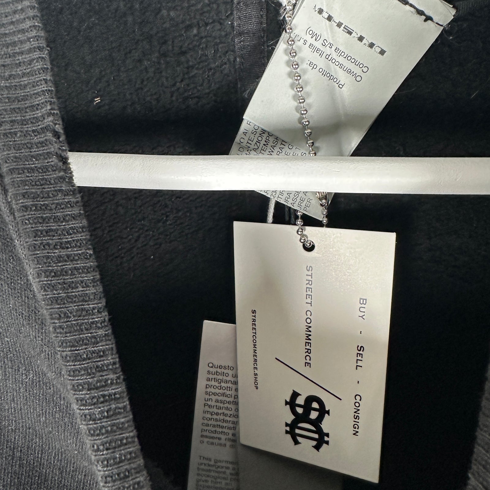 Rick Owens Black Patchwork Crewneck Size S