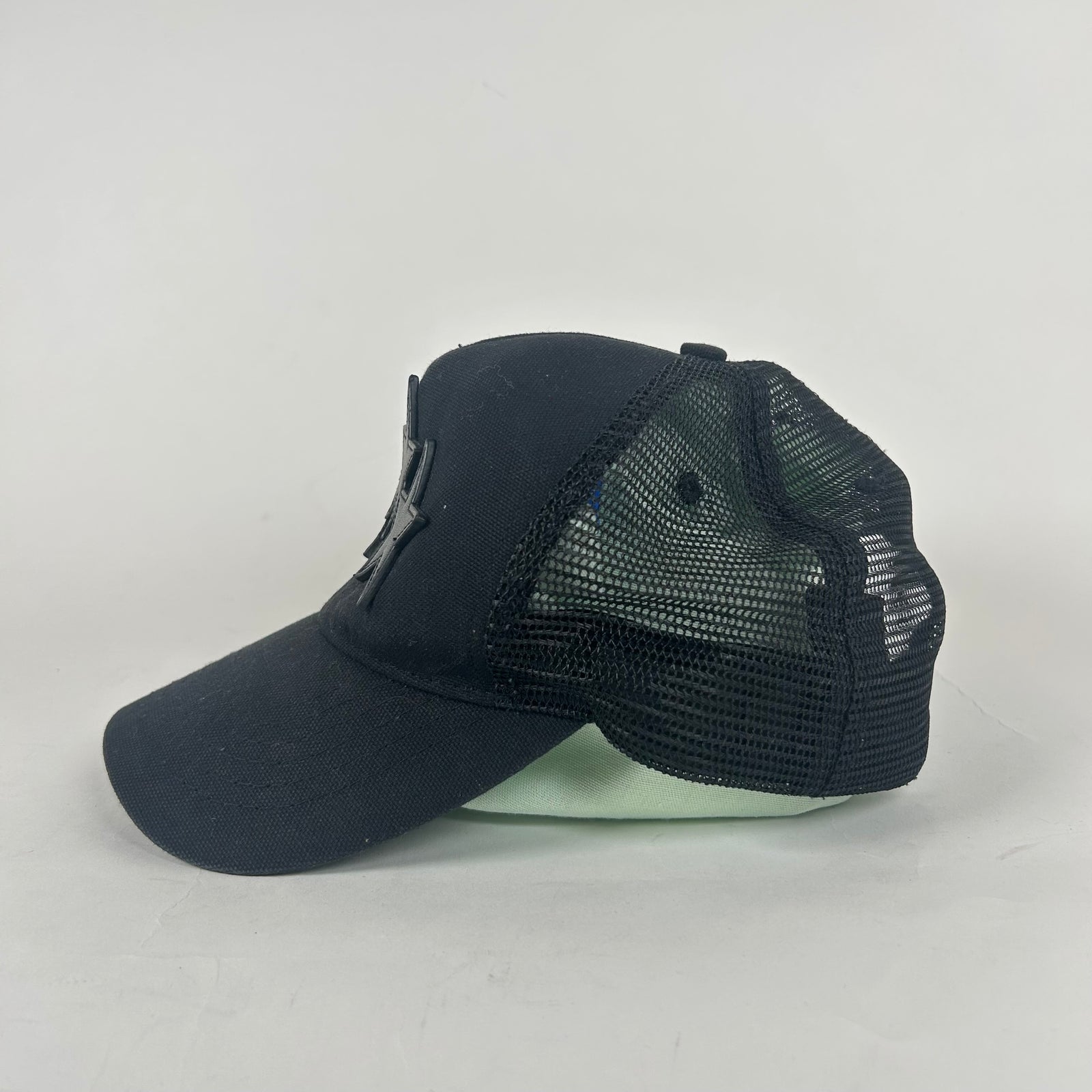 Amiri 3 Star Black Trucker Hat