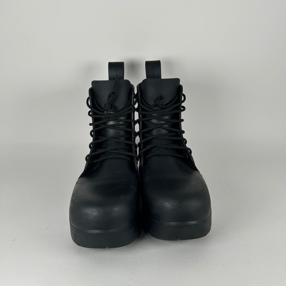 Bottega Veneta Lace Up Puddle Boots Size 10
